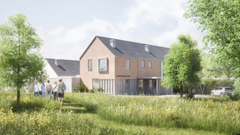 3D Visualisation - Main Entrance View of The Brook