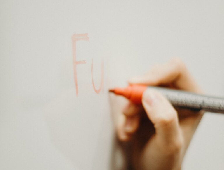 writing on the whiteboard